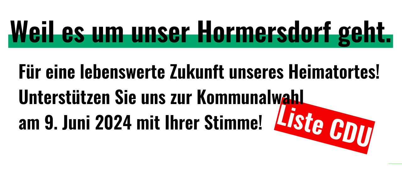 Grafik Joomla Begrüßung OR Hormersdorf